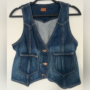 BDG Blue Denim Vest